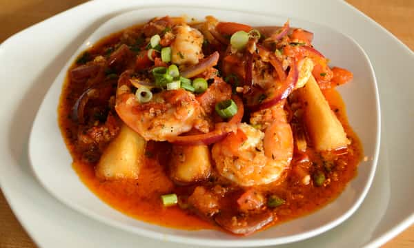 Spicy Garlic Shrimp & Yuca Frita