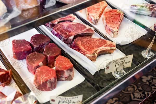 meat in the butcher shop