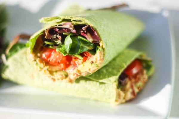 Veggie, Hummus, & Avocado Wrap