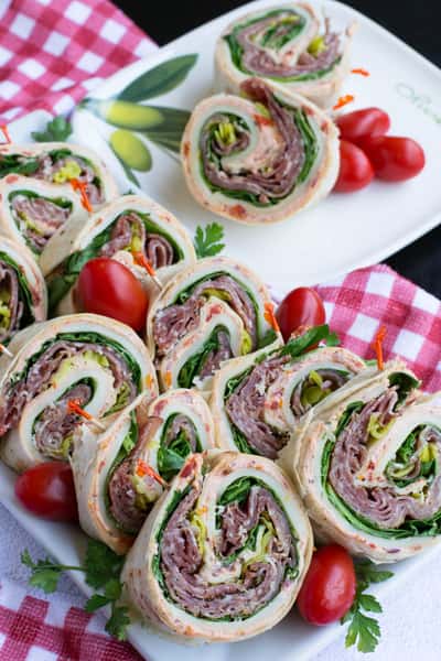 Antipasto pinwheels