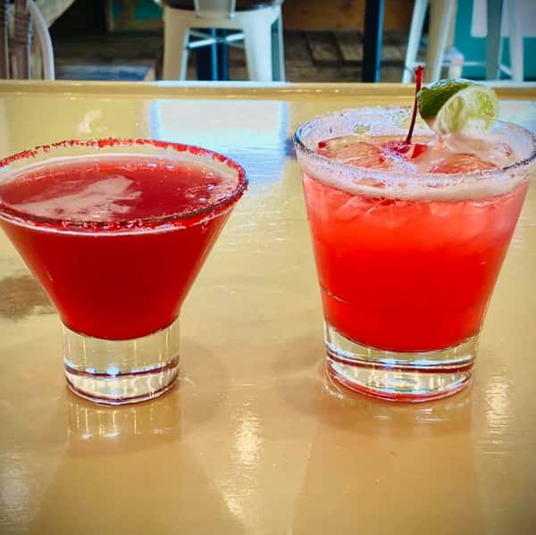 two red cocktails