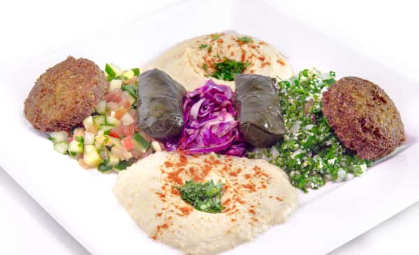 humus and falafel