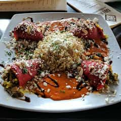 Lamb and Feta Stuffed Peppers
