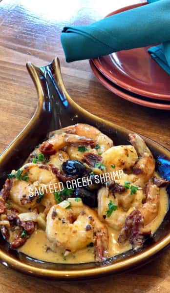 Sautéed Greek Shrimp