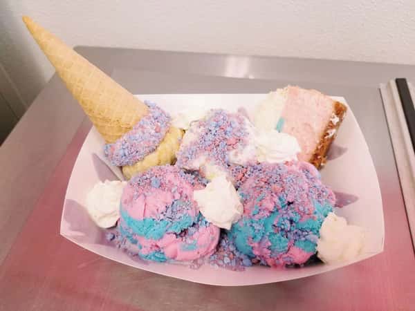 Cotton Candy Extreme Sundaes