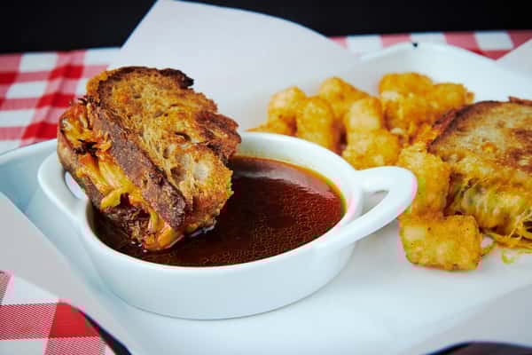 Classy grill cheese w/ a side of tater tots