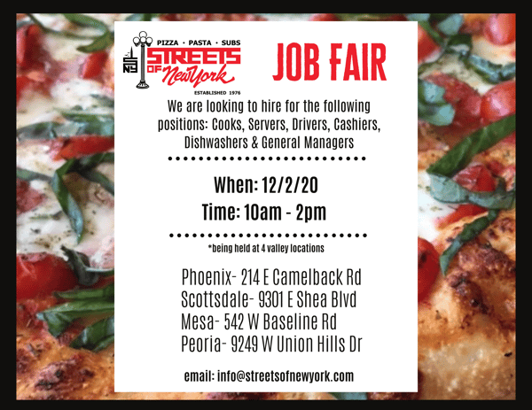 NOW HIRING for ALL Positions