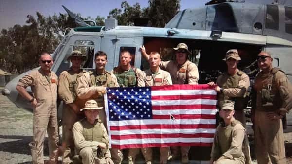 chef with his former military troop
