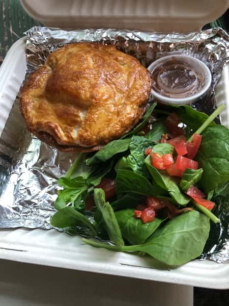 Pepper Steak, Mushroom and Cheese Meat Pie