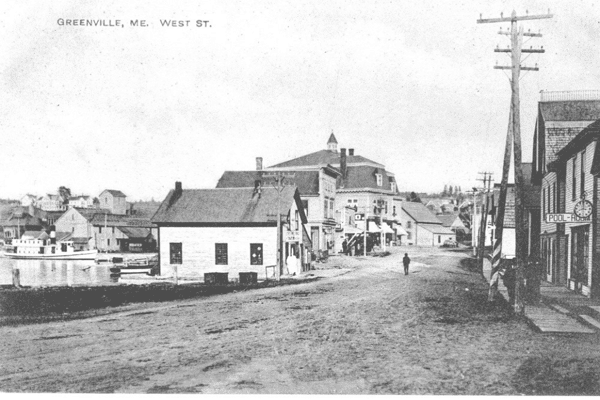 Hand drawn small town setting