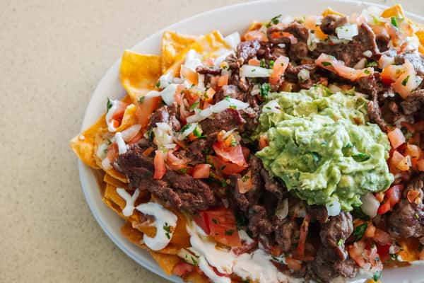 Steak Nachos at The Sidewalk Cafe