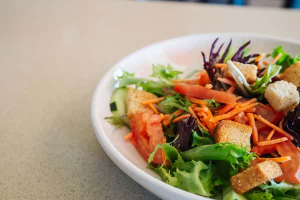 house salad at the sidewalk cafe