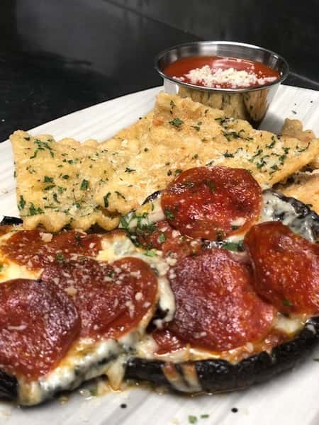 Portabella Mushroom Pizza Caps