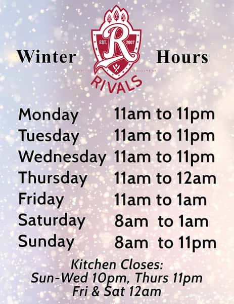 Photo of our hours