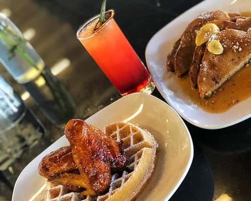 chicken and waffles