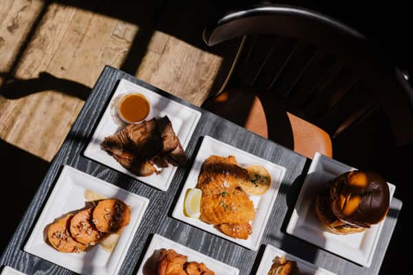 Louellas plates on table