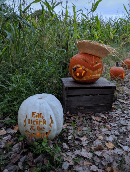 carved pumpkins