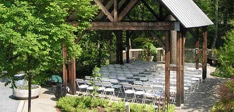 exterior wedding set up
