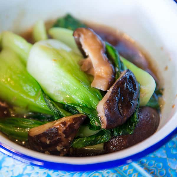 Baby Bok Choy and Shiitake Mushrooms