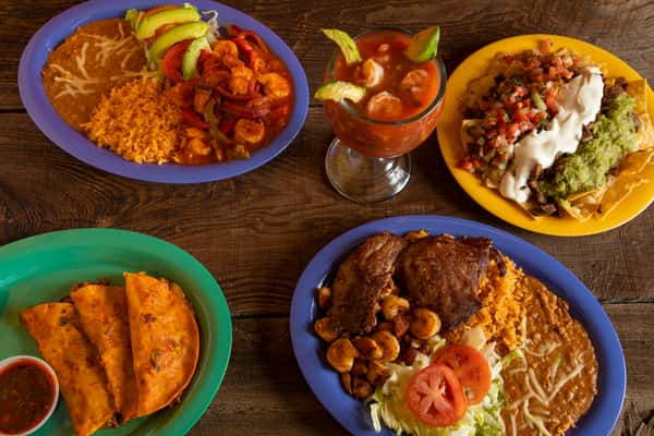 assorted mexican food