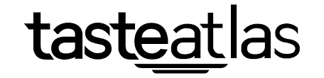 tasteatlas logo with two lines as a plate
