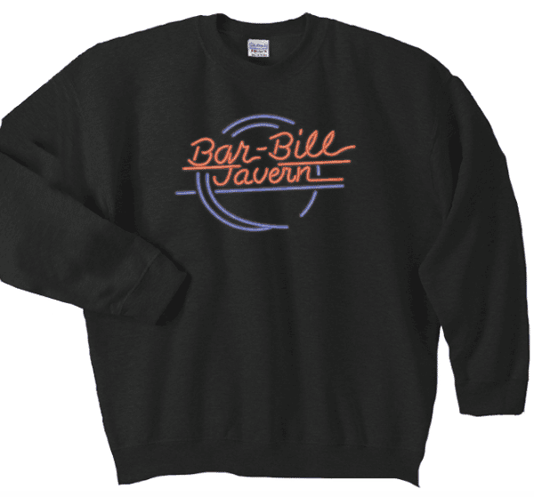 BAR-BILL NEON LOGO CREWNECK SWEATSHIRT