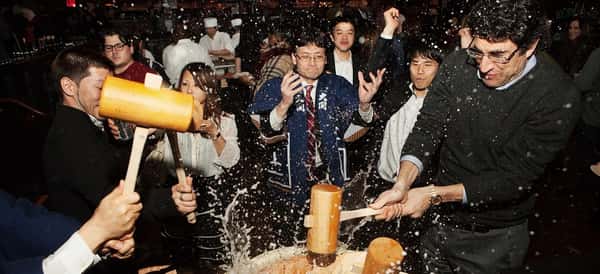 celebrating