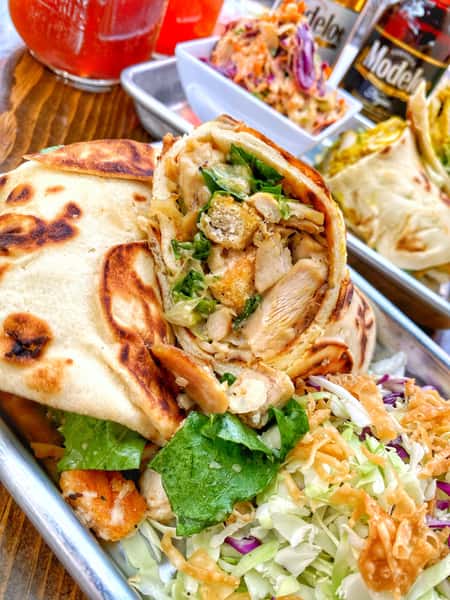 Frankie Cesar chicken wrap