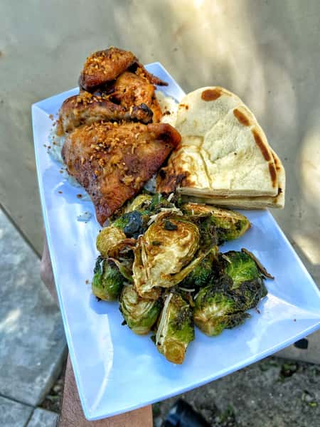 The Garlic Chicken plate