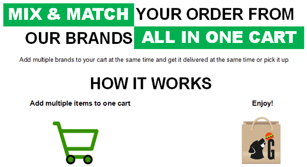 Multiple Brands One Cart One Delivery!