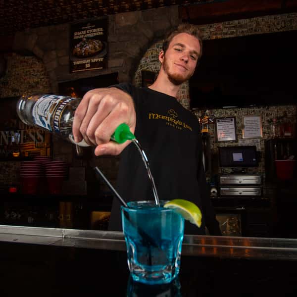 Bartender pouring a drink