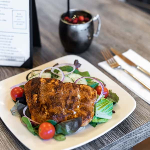 chicken on a salad