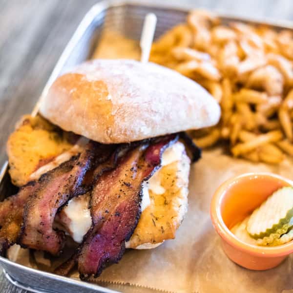 burger and fries