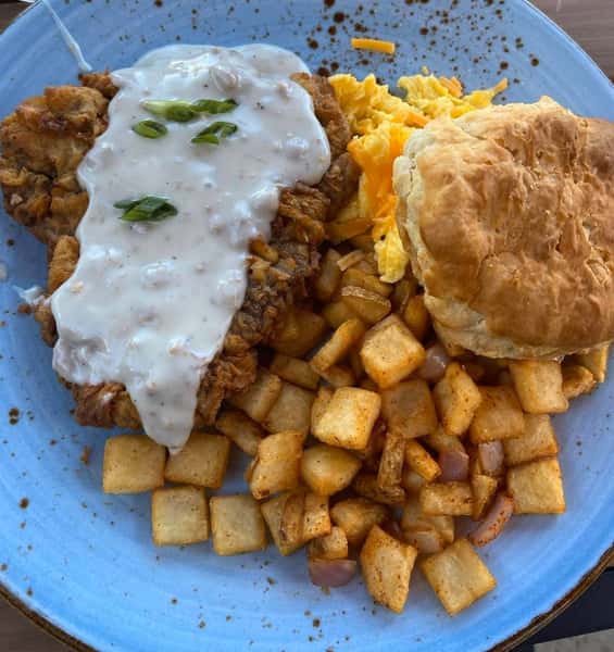 Chicken Fried Steak & Eggs