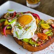 Avocado Toast (295 cal per piece)