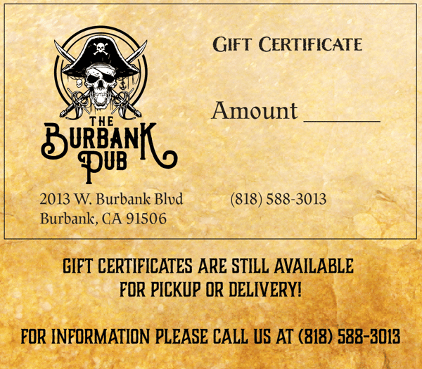 Gift certificates!