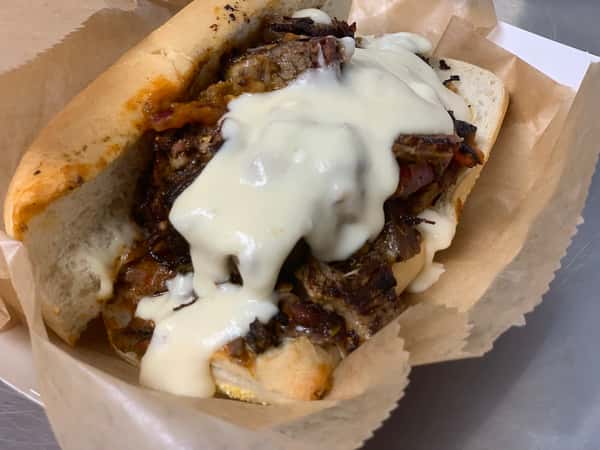 Brisket Cheesesteak Sandwich