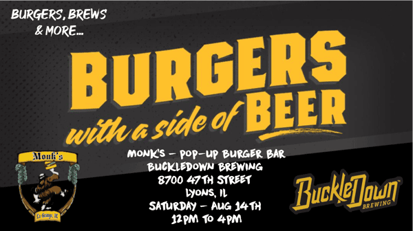 Monk's Pop-Up Burger Bar at Buckledown