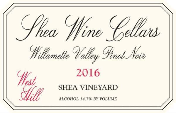 Shea Wine Cellers Pinot Noir '16