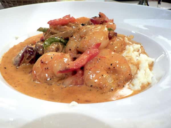 Smothered Shrimp Dinner