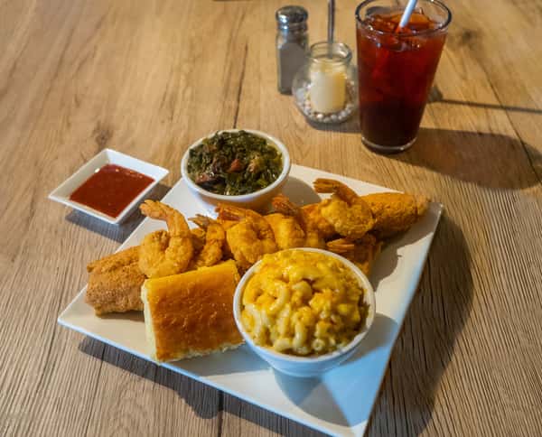 Haddock and Shrimp Combo