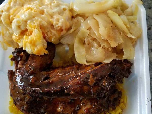 ribs and mac and cheese