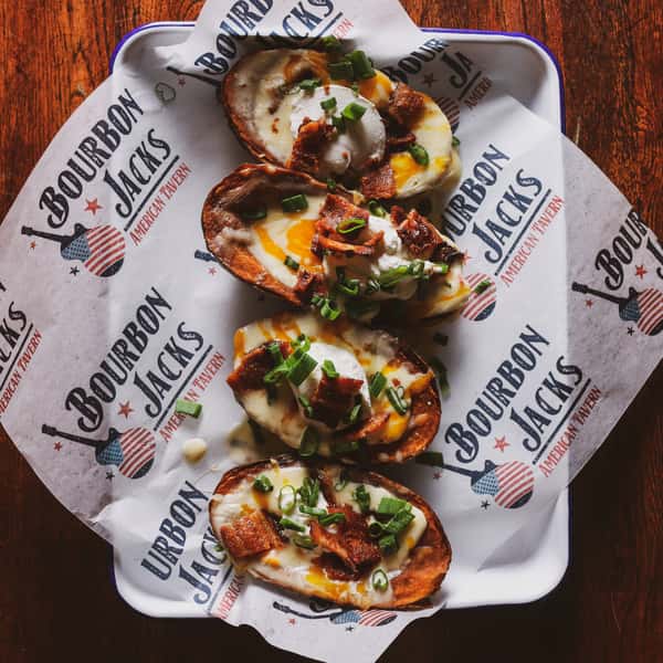 Smoked Baked Bacon Potato Skin