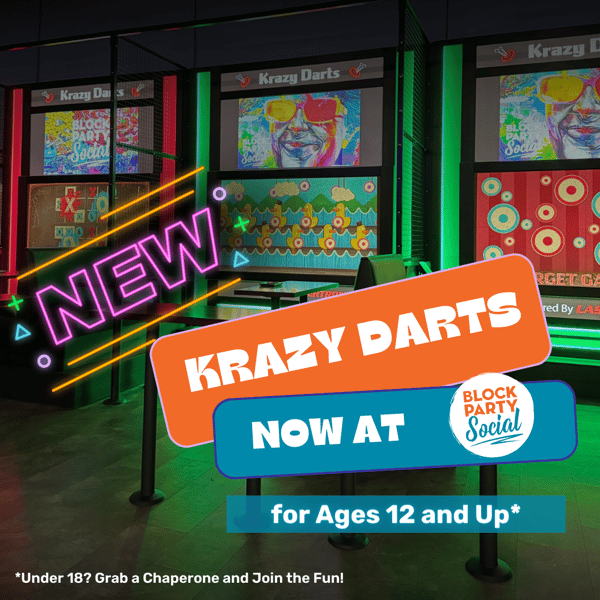 Krazy Darts - Block Party Social | Food, Drinks, Games