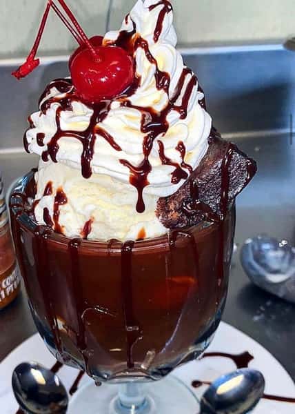 【希少】Herman Miller 「Hot Fudge Sundae」額装品 Hot Fudge Brownie Sundae - McGlynns Pub - Family Restaurant
