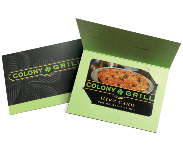 Gift Cards Colony Grill