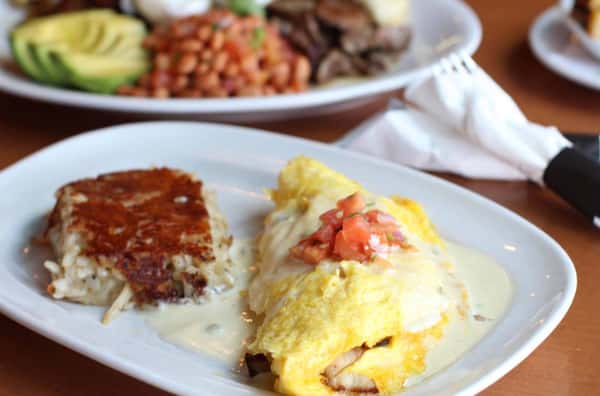 Grilled Veggie Omelet**