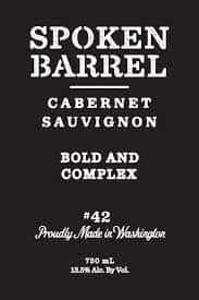 Spoken Barrel, Cabernet Sauvignon, Washington