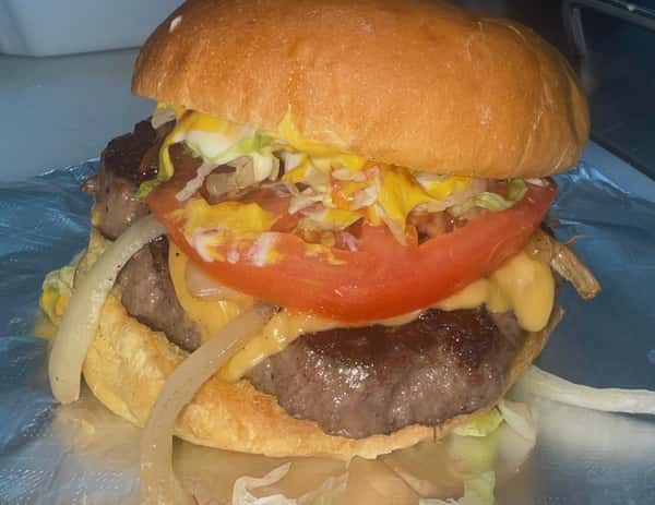 WEB限定カラー - w/Fries Burger Cheese 1/3lb Menu Food Fast - Fingerz - その他