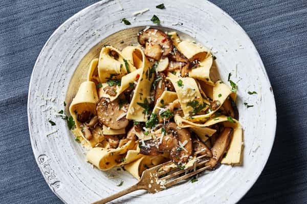 Porcini with Fresh Pappardelle